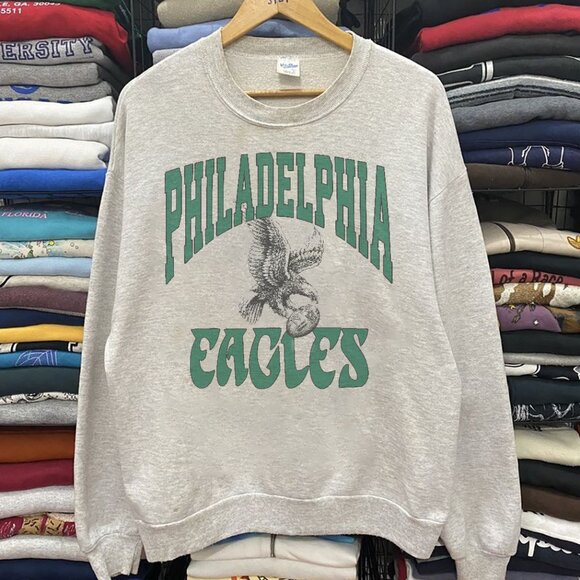 Vintage Philadelphia Eagles Football Sweatshirt, Retro 90s Mens Womens Shirt Tee - Picture 1 of 2